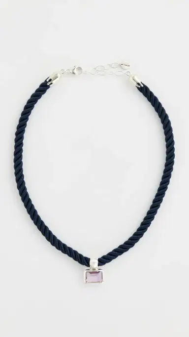 Chan Luu Sterling Silver Necklace Amethyst One Size | Thumbnail 2