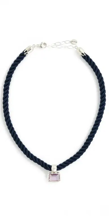Chan Luu Sterling Silver Necklace Amethyst One Size | Thumbnail 1
