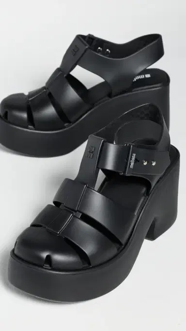 Melissa Lulu Sandals Matte Black | Thumbnail 5