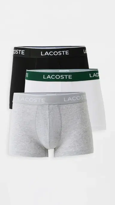 Lacoste Cotton Stretch Jersey Trunks 3 Pack Multi M | Thumbnail 2 Lacoste Cotton Stretch Jersey Trunks 3 Pack Multi M | Thumbnail 2