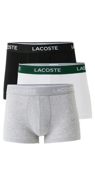 Lacoste Cotton Stretch Jersey Trunks 3 Pack Multi M | Thumbnail 1 Lacoste Cotton Stretch Jersey Trunks 3 Pack Multi M | Thumbnail 1