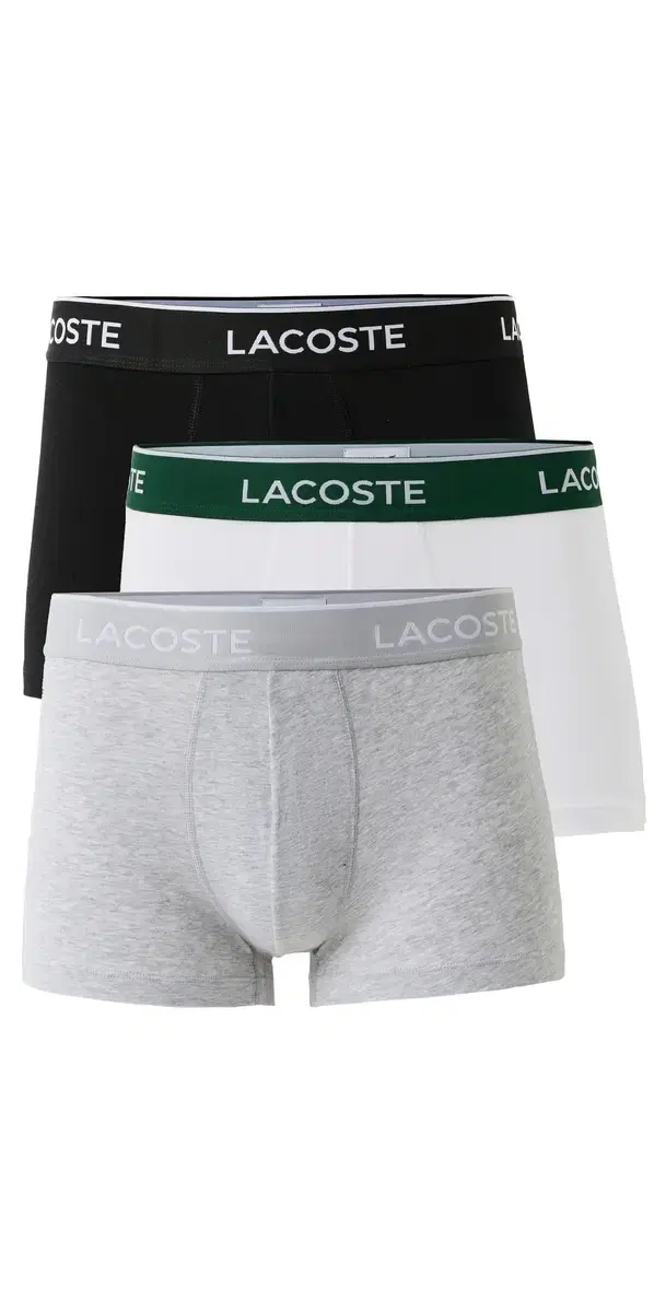 Lacoste Cotton Stretch Jersey Trunks 3 Pack ulti