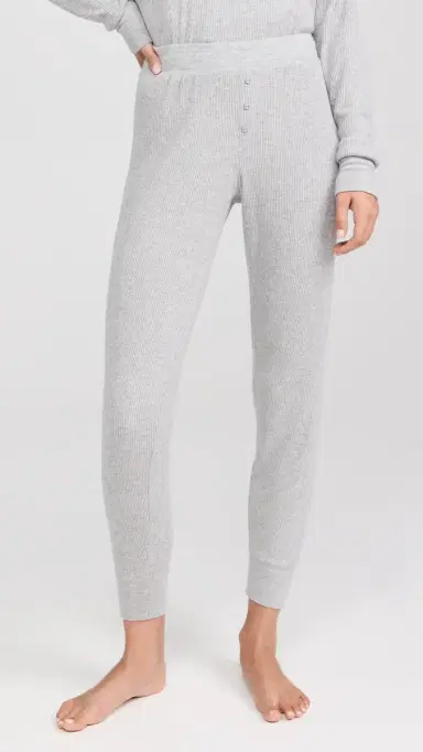 PJ Salvage Textured Essentials Pants Heather Grey S | Thumbnail 2