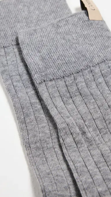 Comme Si The Yves Socks Heather Grey | Thumbnail 3