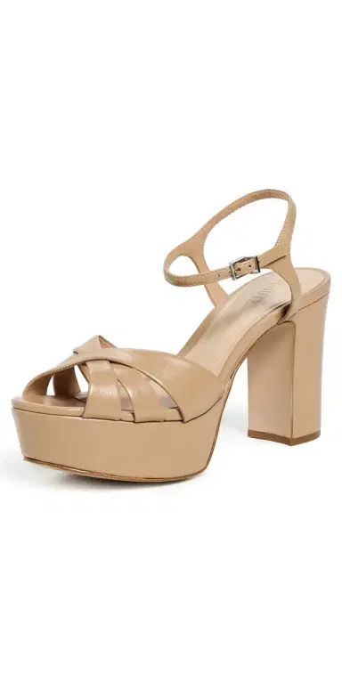 Schutz Keefa Platform Heels Light Nude 7 | Thumbnail 1