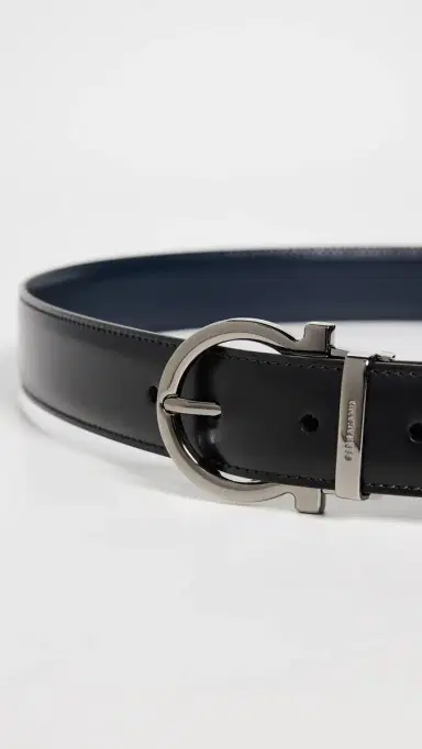 Ferragamo Single Gancio Reversible Paloma Leather Belt | Thumbnail 4 Ferragamo Single Gancio Reversible Paloma Leather Belt | Thumbnail 4
