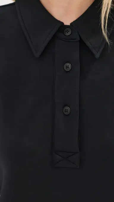 LE BOP Solene Polo Mini Dress Black | Thumbnail 6