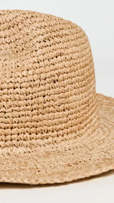 Faherty Raffia Sun Hat Natural One Size | Thumbnail 4