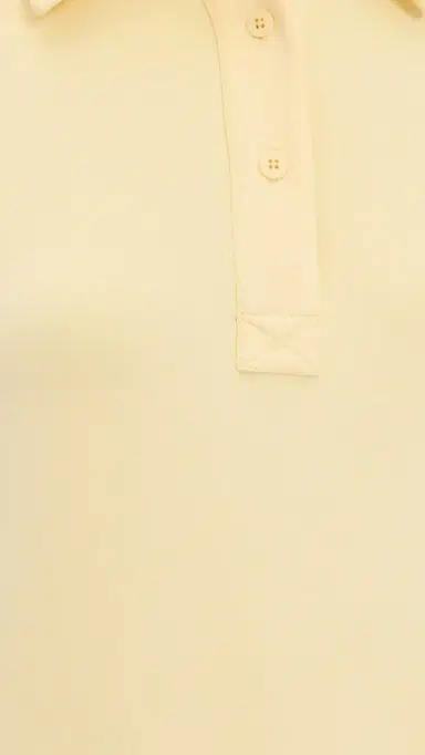 LE BOP Solene Polo Mini Dress Butter Yellow | Thumbnail 6