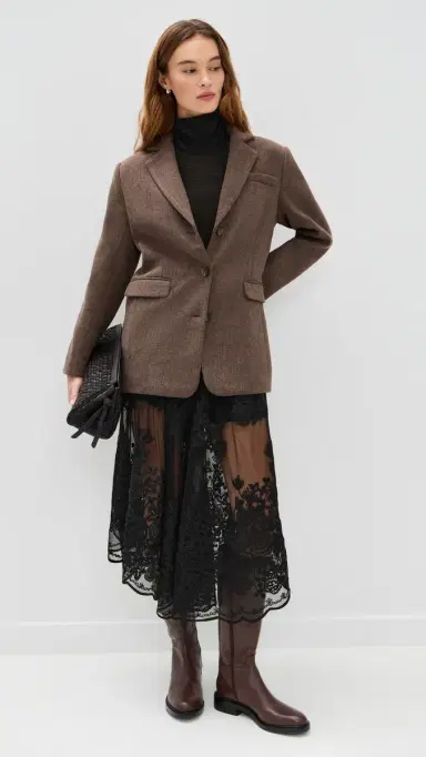 Sea Arielle Lace Flared Pants Black | Thumbnail 5