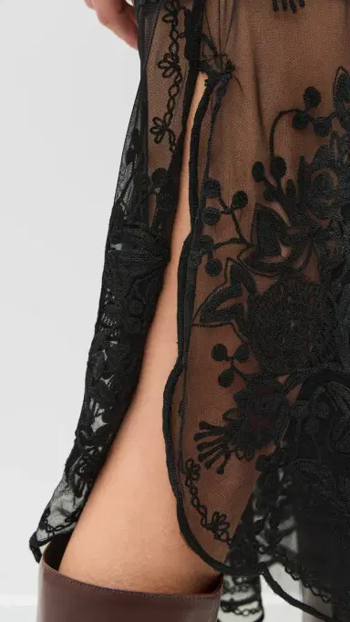 Sea Arielle Lace Flared Pants Black | Thumbnail 6