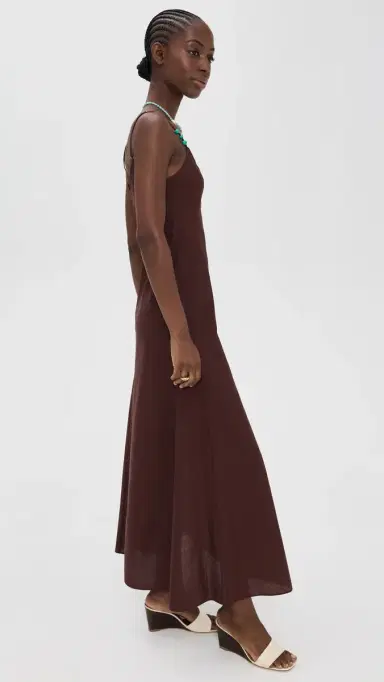 Playa Lucila Maxi Dress Brown S | Thumbnail 4