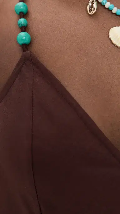 Playa Lucila Maxi Dress Brown S | Thumbnail 6