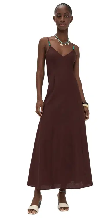 Playa Lucila Maxi Dress Brown S | Thumbnail 1