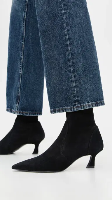 Stuart Weitzman Vinnie Booties 50mm Black 6 | Thumbnail 3