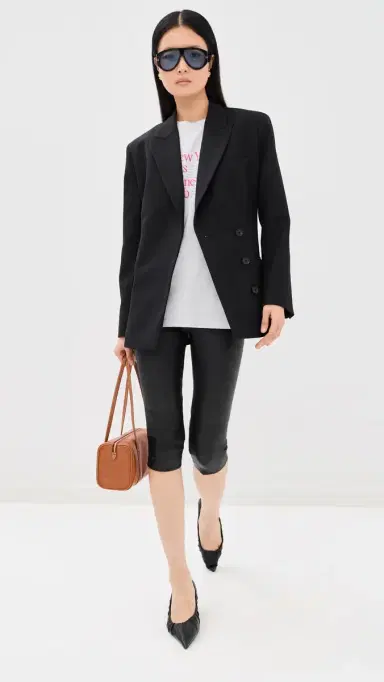 SPRWMN Leather Capris Black | Thumbnail 2 SPRWMN Leather Capris Black | Thumbnail 2