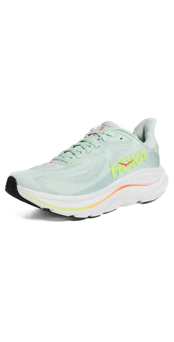 Clifton 10 Sneakers Sea Glass/Neon Flame