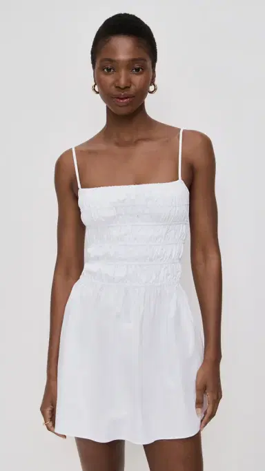 Solid & Striped The Mini Delta Dress Optic White | Thumbnail 2 Solid & Striped The Mini Delta Dress Optic White | Thumbnail 2