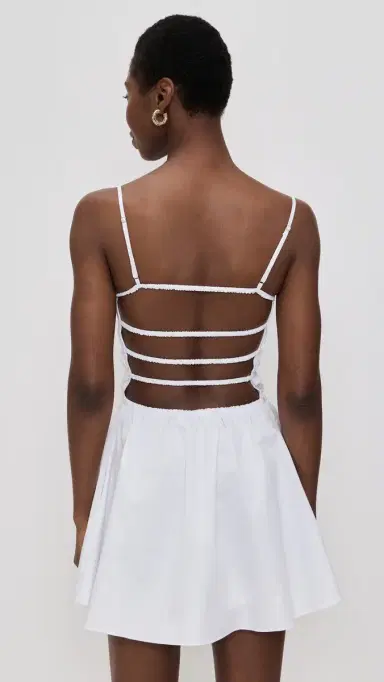 Solid & Striped The Mini Delta Dress Optic White | Thumbnail 3 Solid & Striped The Mini Delta Dress Optic White | Thumbnail 3