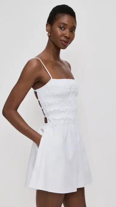 Solid & Striped The Mini Delta Dress Optic White | Thumbnail 4 Solid & Striped The Mini Delta Dress Optic White | Thumbnail 4
