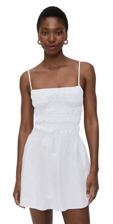 Solid & Striped The Mini Delta Dress Optic White | Thumbnail 1 Solid & Striped The Mini Delta Dress Optic White | Thumbnail 1