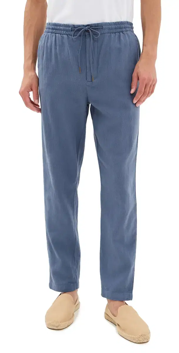 Callum Drawstring Pants Washed Blue