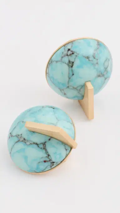 Cult Gaia Una Earrings Ibiza Turquoise One Size | Thumbnail 4