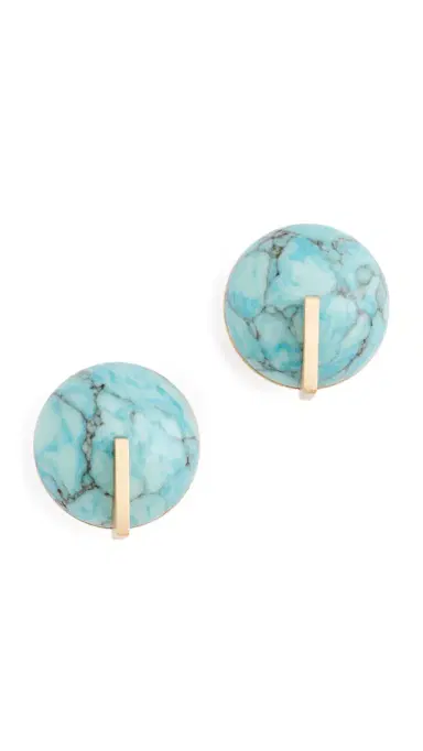 Cult Gaia Una Earrings Ibiza Turquoise One Size | Thumbnail 6
