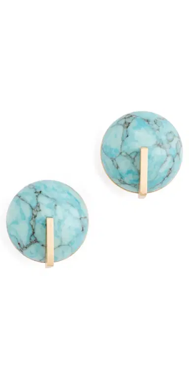 Cult Gaia Una Earrings Ibiza Turquoise One Size | Thumbnail 1