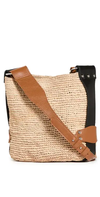 Isabel Marant Mini Bayia Hobo Bag Natural/Cognac One Size | Thumbnail 1 Isabel Marant Mini Bayia Hobo Bag Natural/Cognac One Size | Thumbnail 1