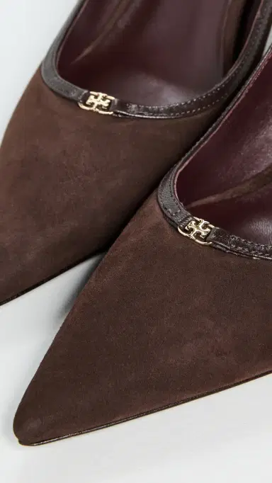 Tory Burch Double T Buckle Pumps 80mm Dark Cocoa 9 | Thumbnail 6 Tory Burch Double T Buckle Pumps 80mm Dark Cocoa 9 | Thumbnail 6