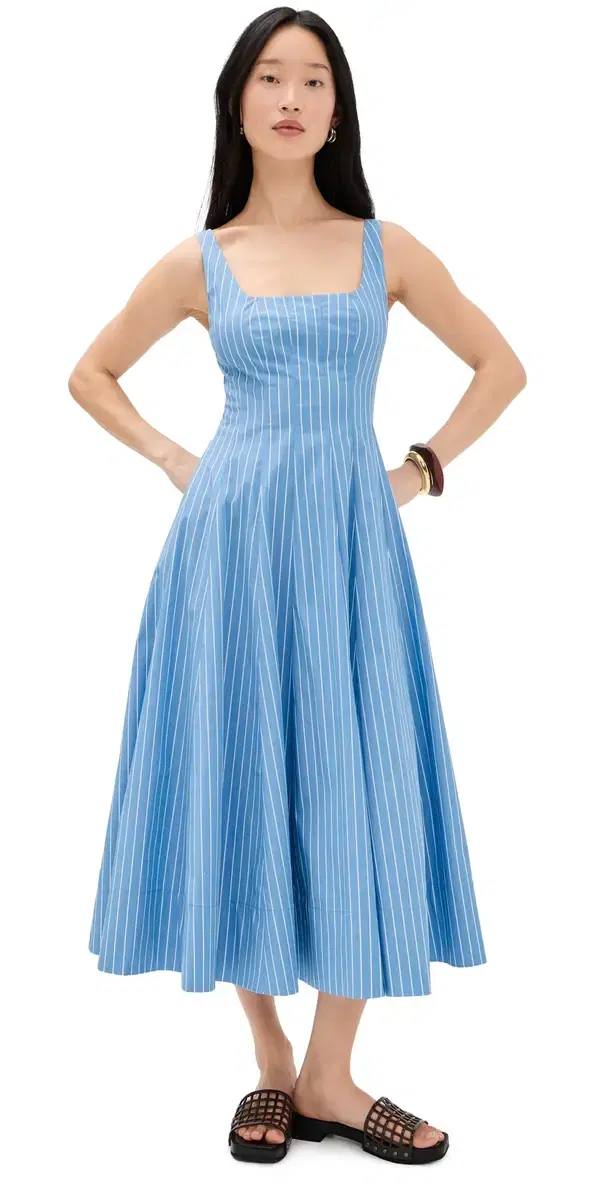 o. p.t Calloway Dress Blue Stripe