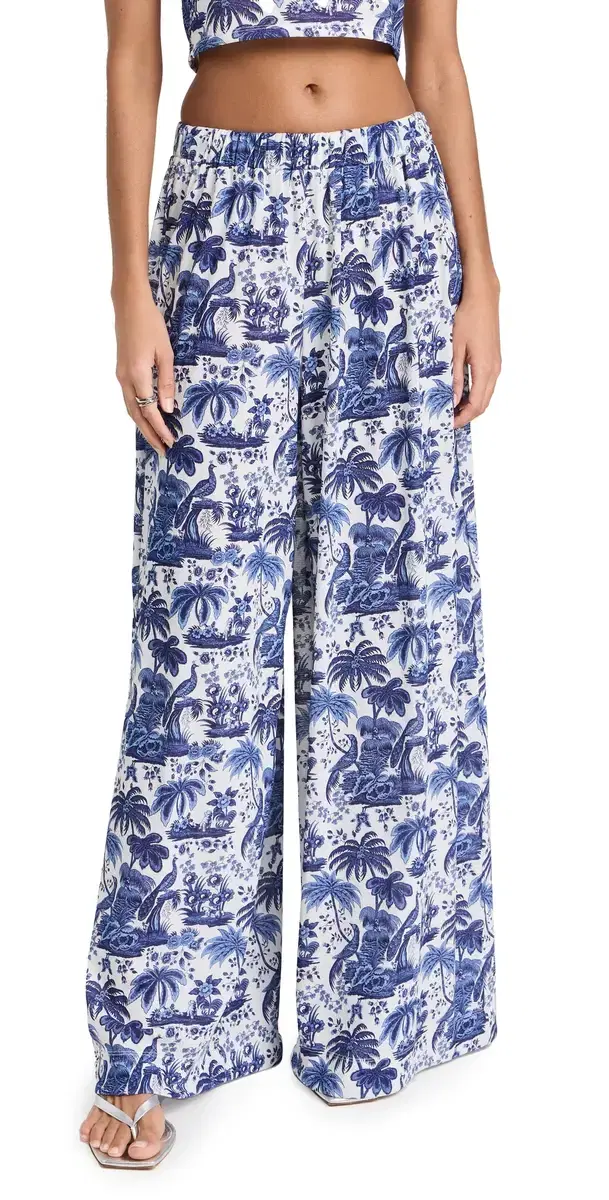 arza Pants Blue Toile