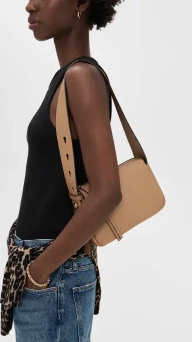 Tory Burch Romy Small Shoulder Bag Tiramisu One Size | Thumbnail 3 Tory Burch Romy Small Shoulder Bag Tiramisu One Size | Thumbnail 3