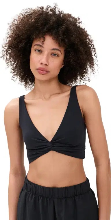 FP Movement Never Better Twist Crop Shirt Black | Thumbnail 1
