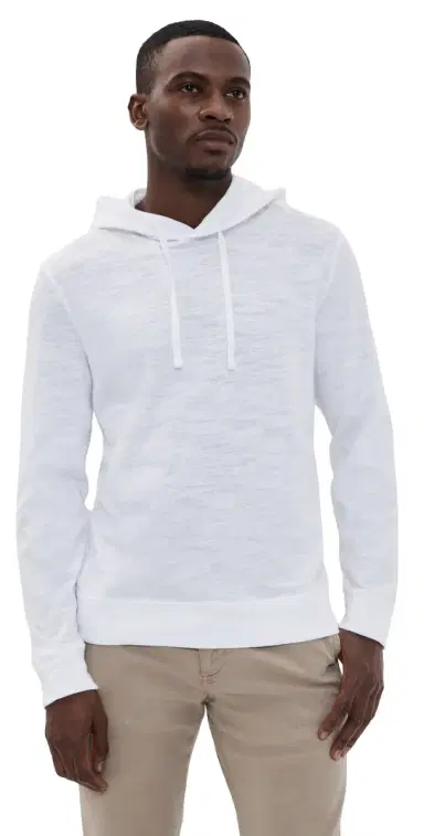 Faherty Sunwashed Slub Hoodie White | Thumbnail 1