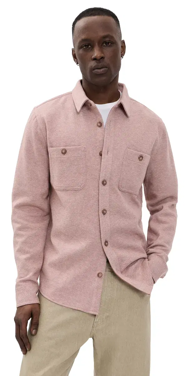 Pacifica tretch Twill Overshirt Faded Red