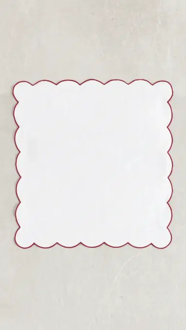 Weezie Dinner Napkin Cranberry One Size | Thumbnail 4 Weezie Dinner Napkin Cranberry One Size | Thumbnail 4