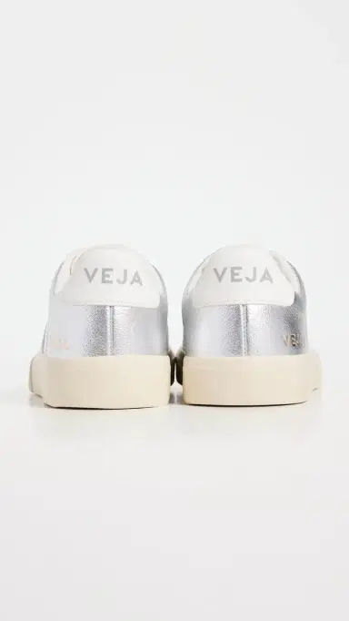 Veja Campo Chromefree Leather Sneakers Silver White | Thumbnail 4 Veja Campo Chromefree Leather Sneakers Silver White | Thumbnail 4