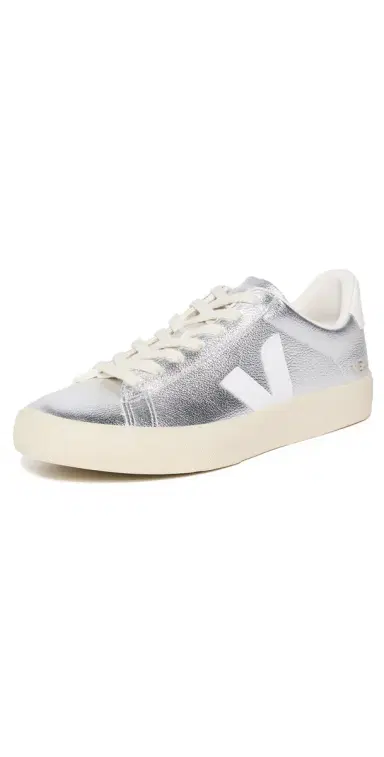 Veja Campo Chromefree Leather Sneakers Silver White | Thumbnail 1 Veja Campo Chromefree Leather Sneakers Silver White | Thumbnail 1