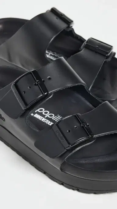 Birkenstock Arizona Platform Flex Exquisite Sandals Black | Thumbnail 6