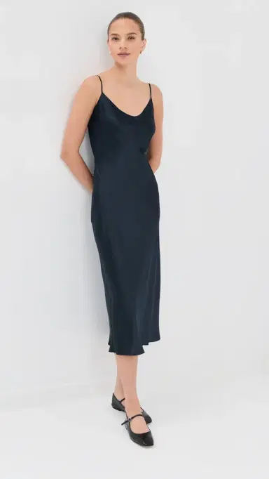 Sablyn Taylor Silk Dress idnight Navy | Thumbnail 2 Sablyn Taylor Silk Dress idnight Navy | Thumbnail 2