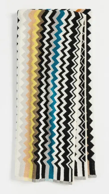 Missoni Best Bath Towel 100x150 Black Multicolor One Size | Thumbnail 2