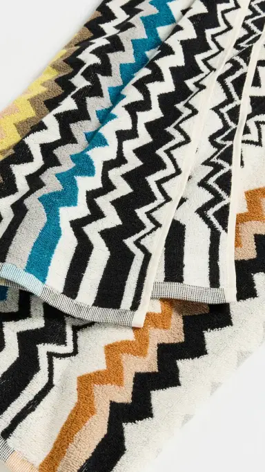 Missoni Best Bath Towel 100x150 Black Multicolor One Size | Thumbnail 3