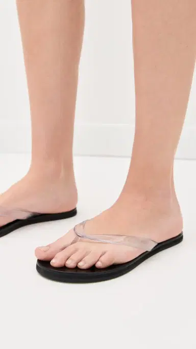 Black Suede Studio Jelly Sandals Clear PVC 40 | Thumbnail 3