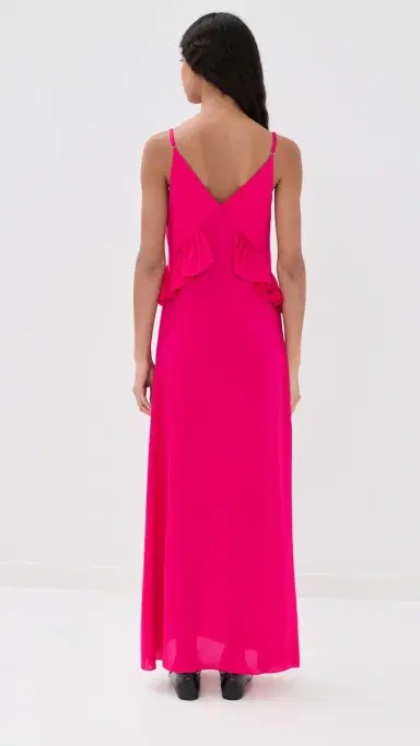 Kika Vargas Bel Dress Fuchsia | Thumbnail 3