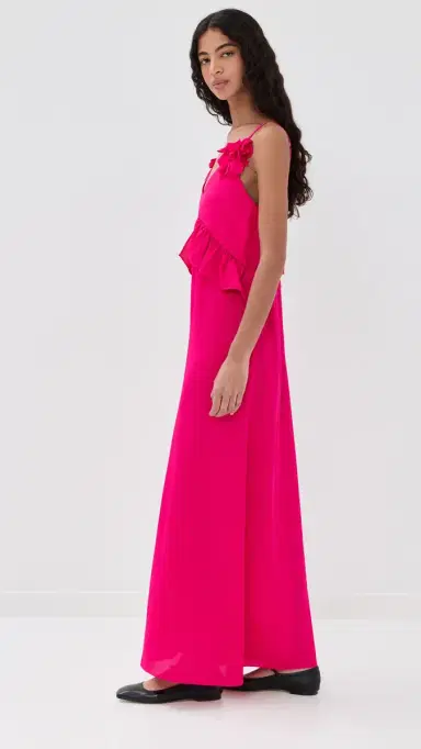 Kika Vargas Bel Dress Fuchsia | Thumbnail 4