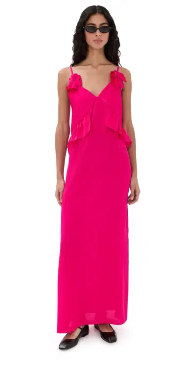 Kika Vargas Bel Dress Fuchsia | Thumbnail 1