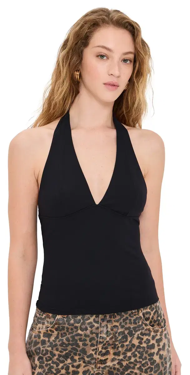 Free People Still Here Tank Black