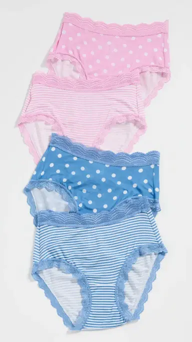 Stripe & Stare Spots & Stripes High Rise Panties 4 Pack Spots & Stripes S | Thumbnail 2